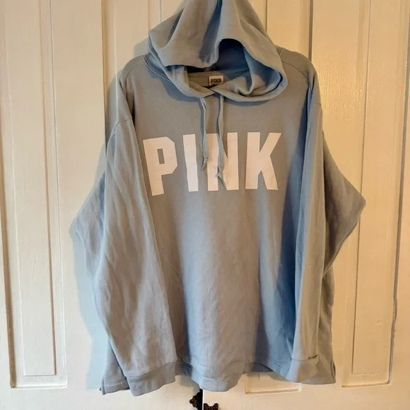 PINK Victoria's Secret Oversized Hoodie Sweatshirt - Picture 1 of 6